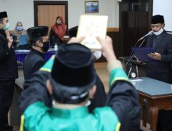 Terapkan Physical Distancing, Wali Kota Madiun Lantik Tujuh Pejabat Fungsional