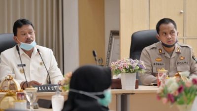 Wali Kota saat rakor pembentukan Kampung Tangguh di Kota Madiun, Rabu (27/05/2020). (FB-Pemkot Madiun)