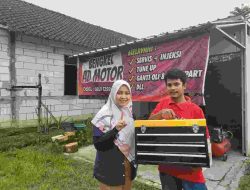 Bengkel Alumni SMK Binaan MPM Honda Jatim Terima Bantuan Peralatan Bengkel dari Yayasan Astra Honda Motor