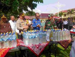 Polres Magetan Gelar Apel Pasukan Operasi Ketupat Semeru 2023 Serta Musnahkan Ratusan Miras dan Knalpot Brong