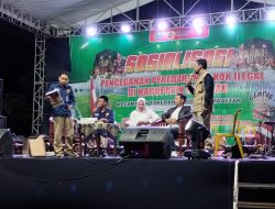 Bea dan Cukai Madiun Bersama Satpol PP dan Damkar Kabupaten Magetan Gelar Sosialisasi Gempur Rokok Ilegal di Kecamatan Takeran