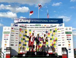 *Gelar Juara Asia di Depan Mata, Pebalap AHRT Double Podium di Race 1 ARRC Buriram*