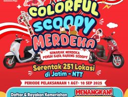 Colorful Scoopy Merdeka: Merdeka Penuh Gaya Bareng Honda Scoopy Serentak di 251 Lokasi Jatim–NTT