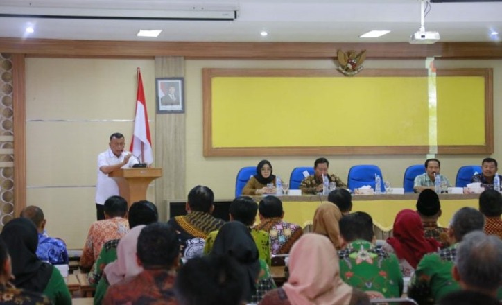 Rapat Koordinasi dan sosialisasi yang digelar oleh Pemkab Ponorogo, Kamis (6/11/2025), di Aula Bapperida Ponorogo