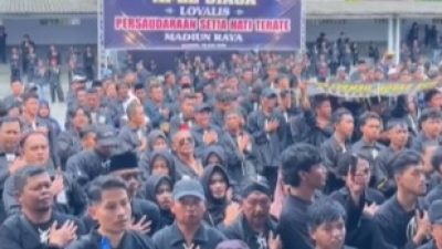 Ribuan Pendekar PSHT menyatakan loyalitasnya kepada Pengurus Pusat Madiun