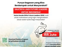 Astra Honda SDGs Future Leaders 2026 Resmi Dibuka, Total Apresiasi Capai Rp155 Juta