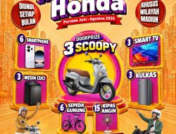 *MPM Honda Jatim Hadirkan Program “Untukmu Konsumen Honda” Khusus Wilayah Madiun, Berhadiah 3 Honda Scoopy dan Ratusan Hadiah Menarik*