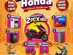 MPM Honda Jatim Kembali Hadirkan Program “Untukmu Konsumen Honda”, 2 Honda PCX160 Menanti Konsumen Jember