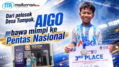 Cemriey Aigo Kusuma, siswa berusia 10 tahun asal SD Negeri 2 Tumpuk atlet Sepak Bola potensial dari Pelosok Desa.