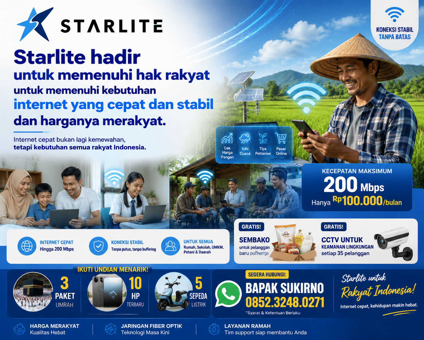 Internet Supercepat, hadir untuk Masyarakat
