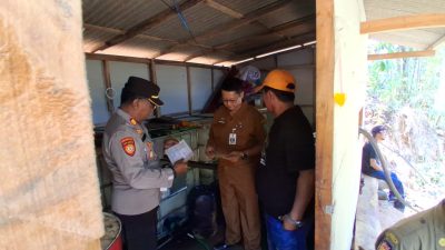 Sidak Kapolsek Tegalombo AKP Rusminto bersama Camat Tegalombo Aswin Rika